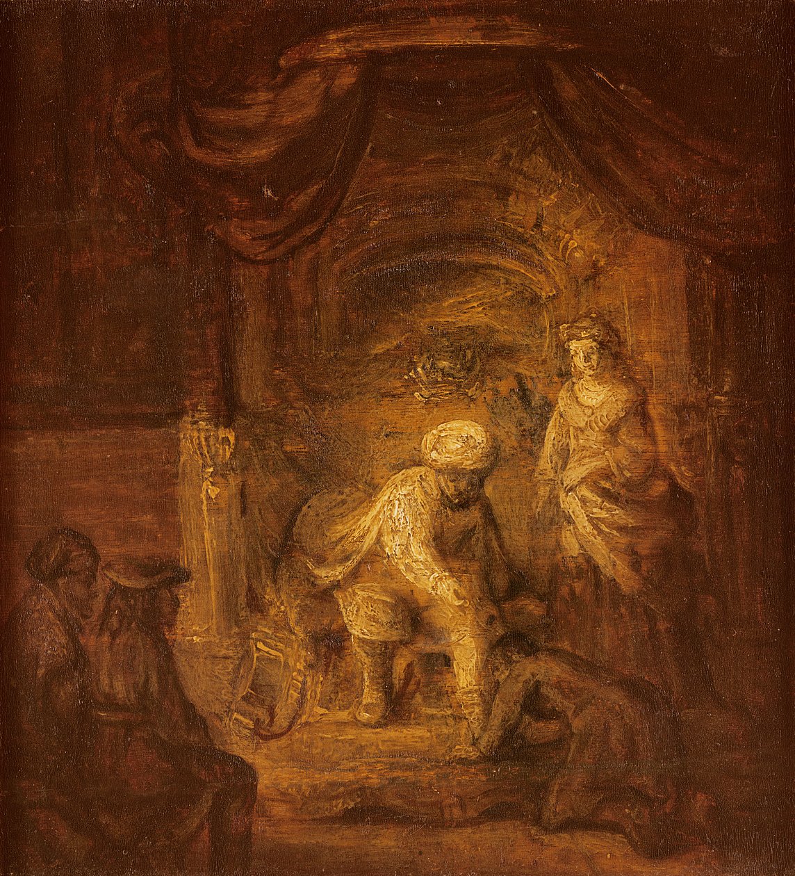 Scena biblijna autorstwa Rembrandt van Rijn