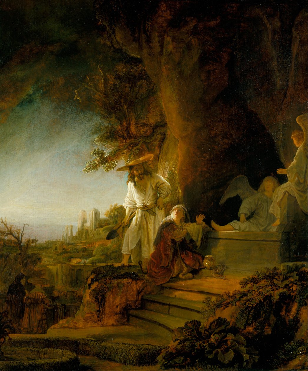 Chrystus i św. Maria Magdalena przy grobie autorstwa Rembrandt van Rijn