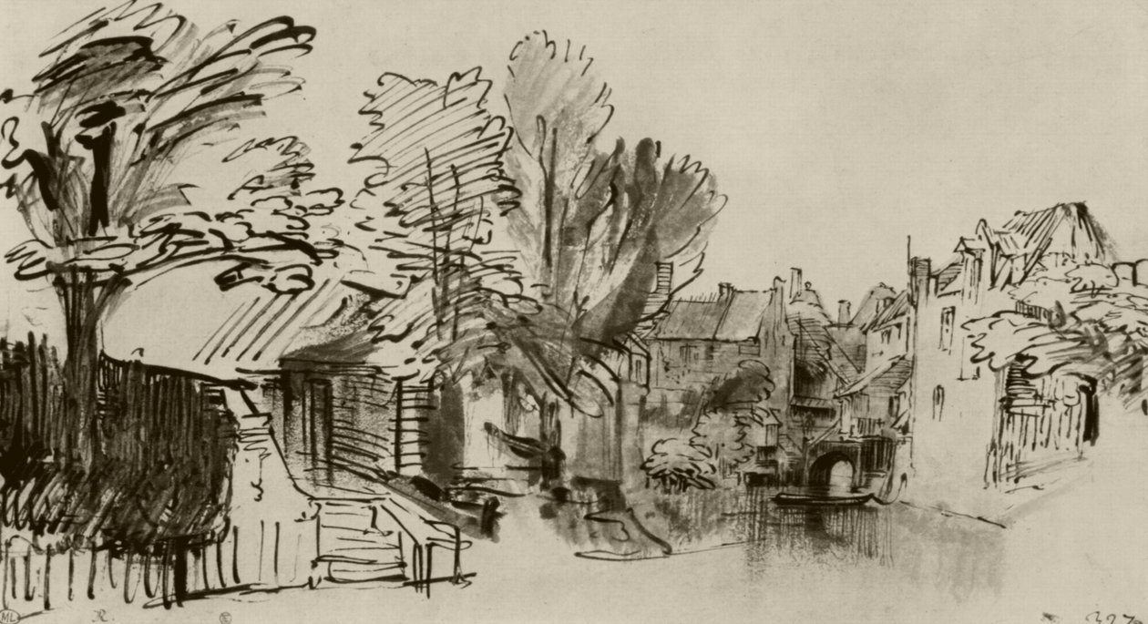 Singel w Amersfoort autorstwa Rembrandt van Rijn