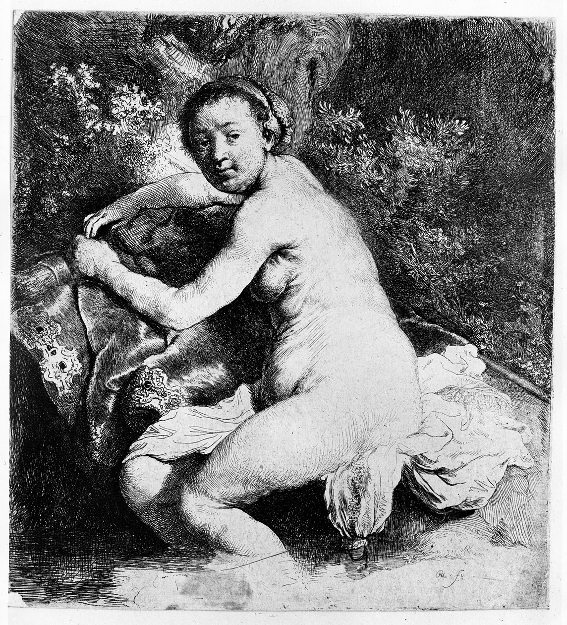 Diana w łaźni, ok.1631 autorstwa Rembrandt van Rijn