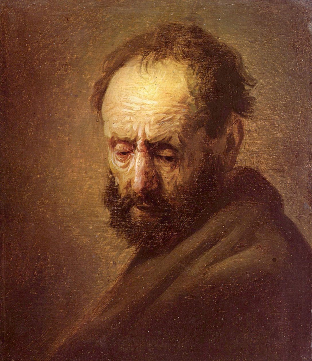 Głowa brodatego mężczyzny autorstwa Rembrandt van Rijn