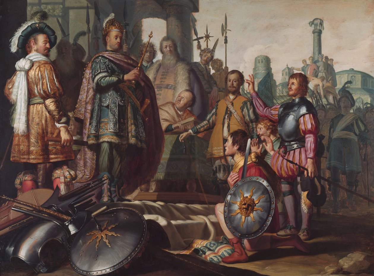 Scena historyczna autorstwa Rembrandt van Rijn