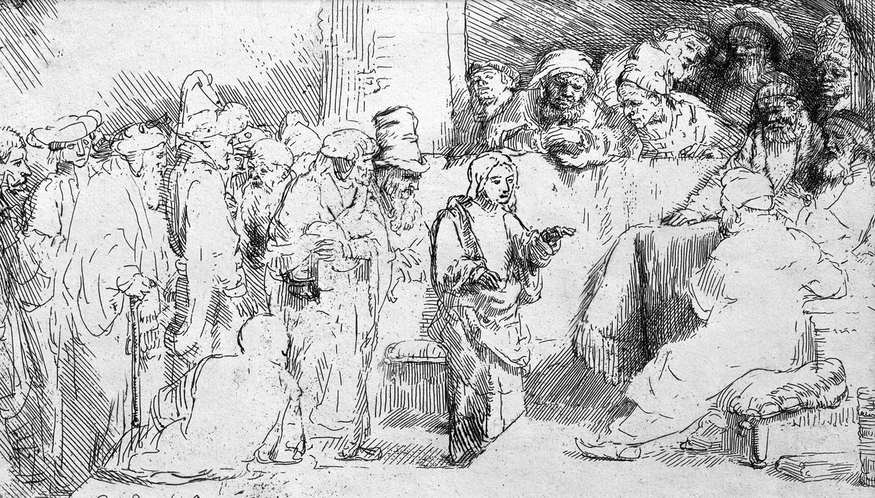 Jezus Chrystus wśród lekarzy autorstwa Rembrandt van Rijn