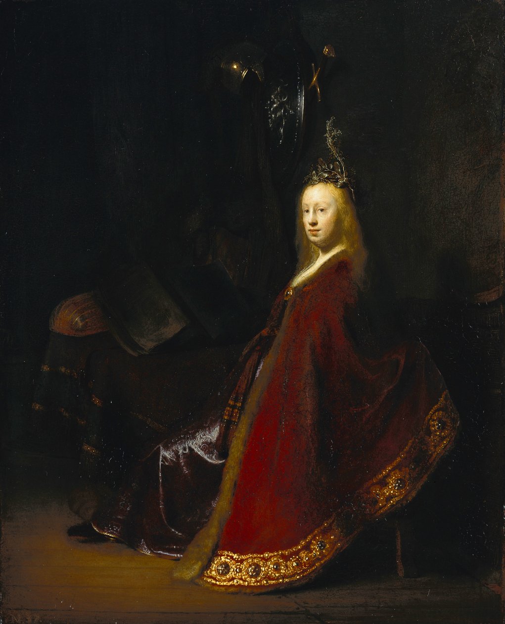 Minerwa autorstwa Rembrandt van Rijn