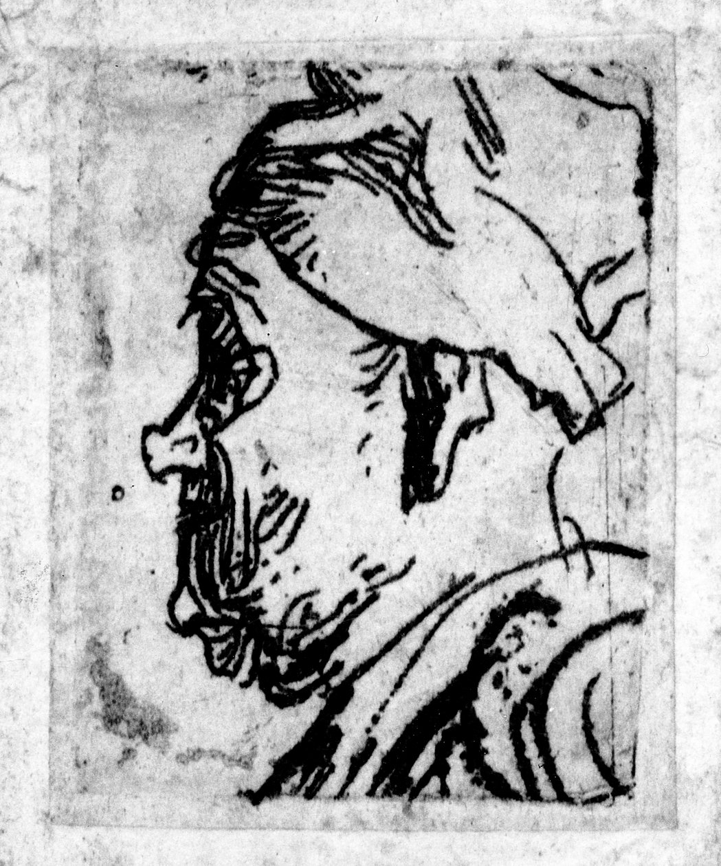 Stary człowiek z zadartym nosem, ok. 1629 autorstwa Rembrandt van Rijn