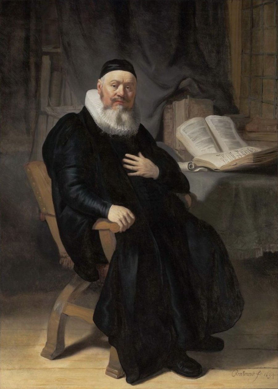 Portret Johannesa Elisona autorstwa Rembrandt van Rijn