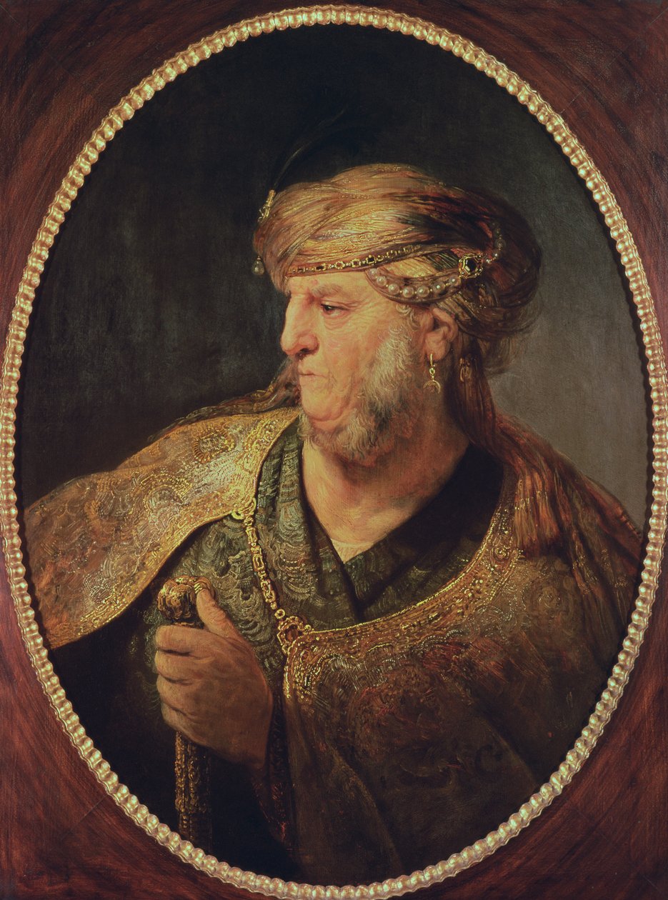 Portret mężczyzny w stroju orientalnym, 1633 autorstwa Rembrandt van Rijn