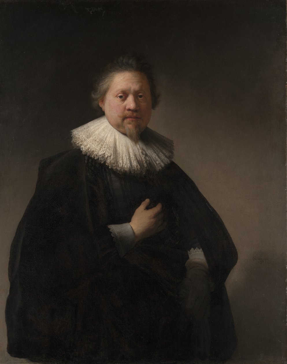 Portret mężczyzny, prawdopodobnie członka rodziny Van Beresteyn autorstwa Rembrandt van Rijn