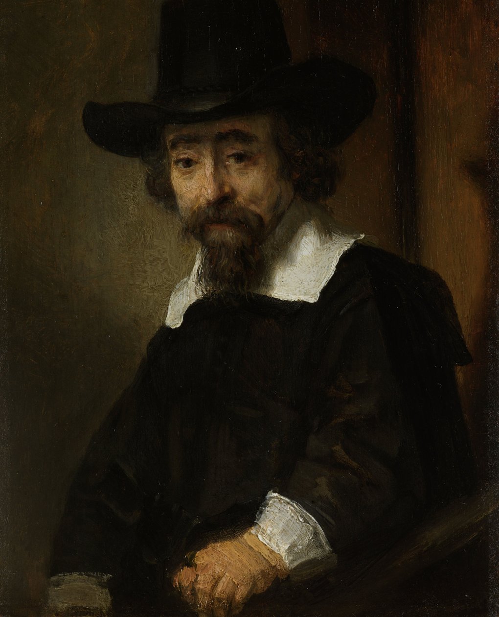 Portret mężczyzny, przypuszczalnie dr Ephraïm Bueno autorstwa Rembrandt van Rijn