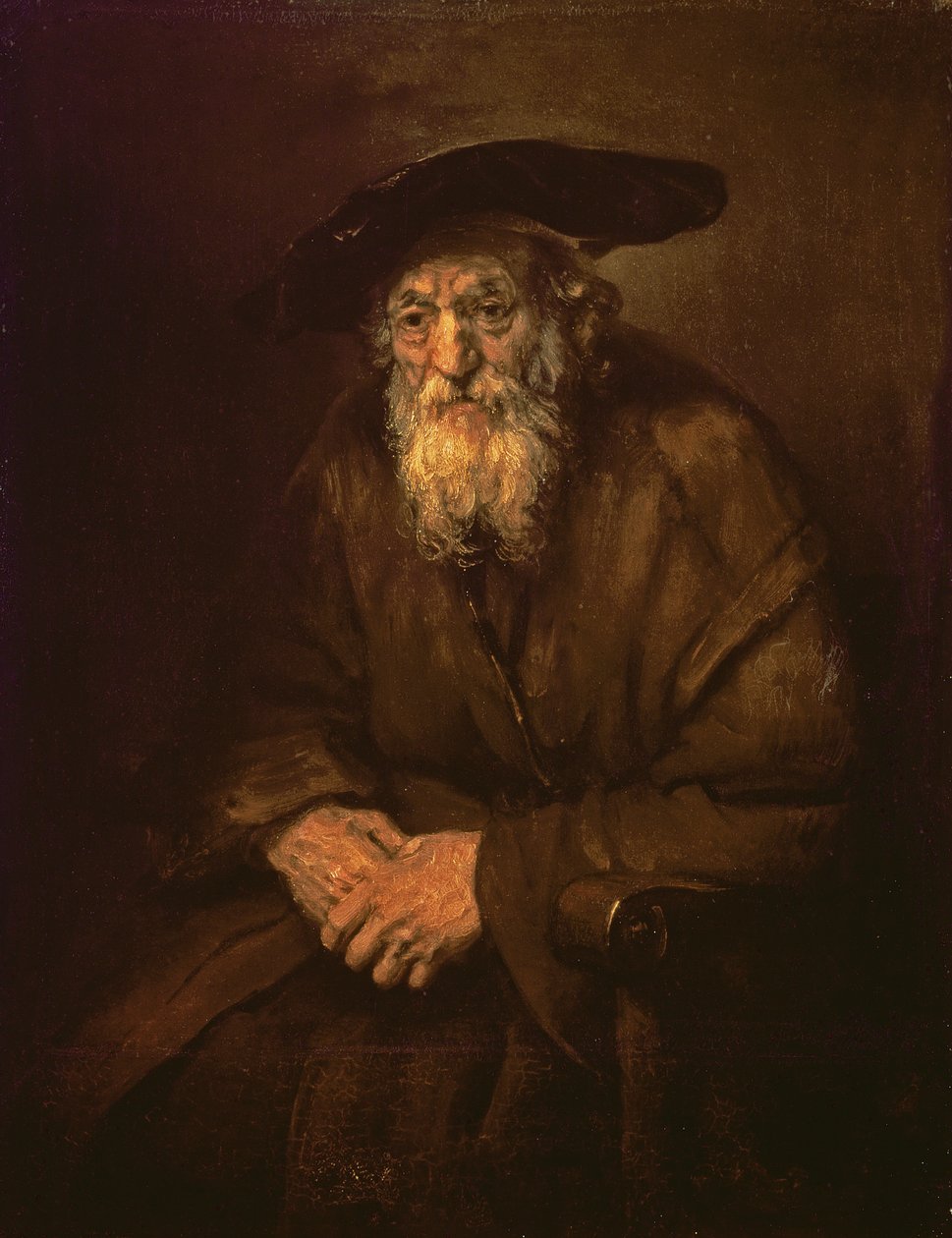 Portret starego Żyda autorstwa Rembrandt van Rijn