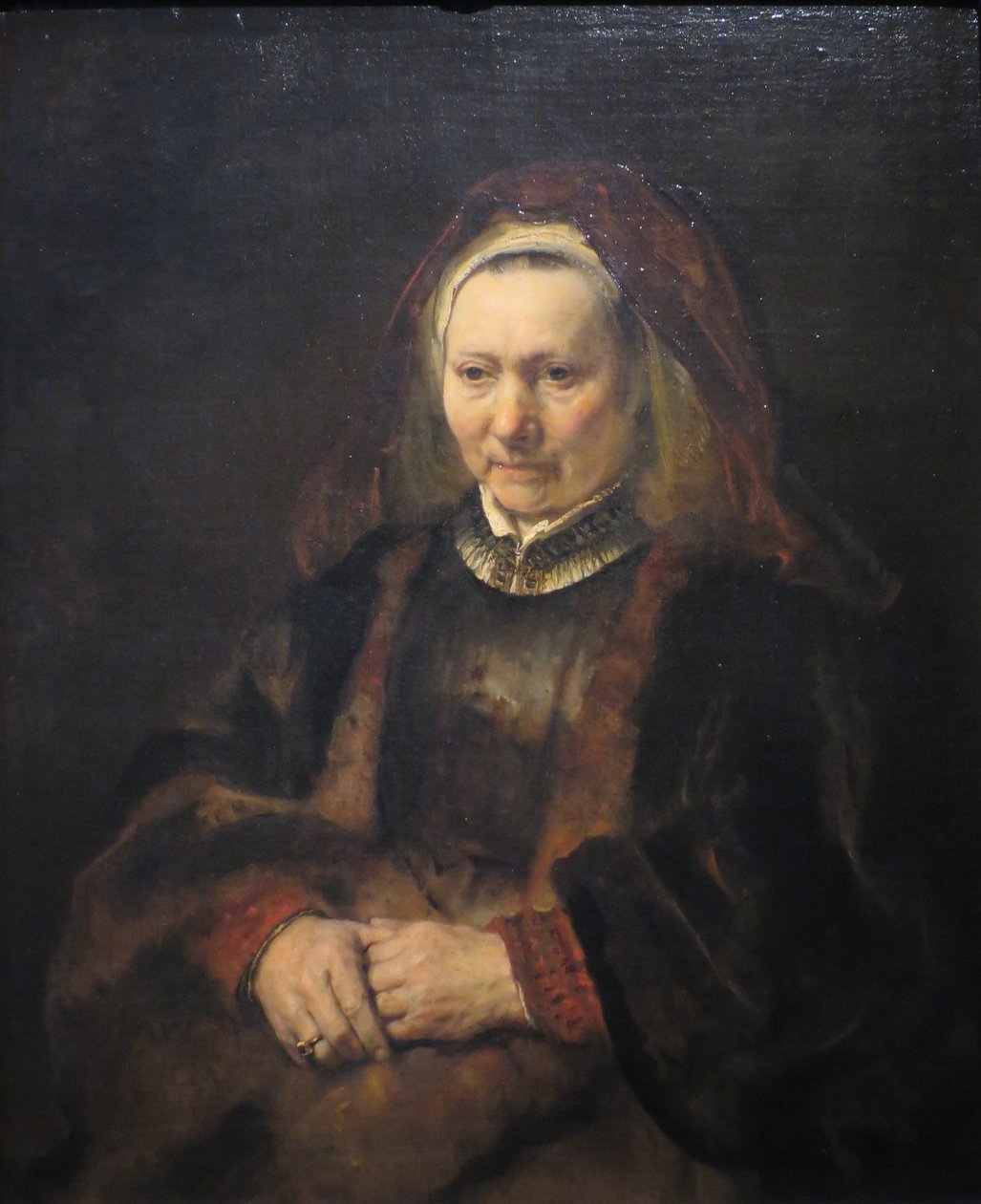 Portret starej kobiety autorstwa Rembrandt van Rijn