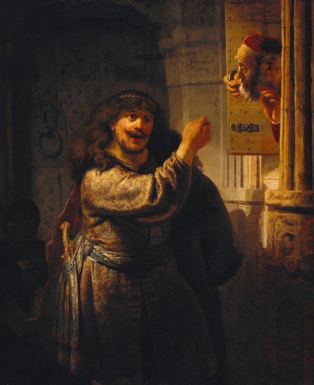 Samson groził teściem autorstwa Rembrandt van Rijn