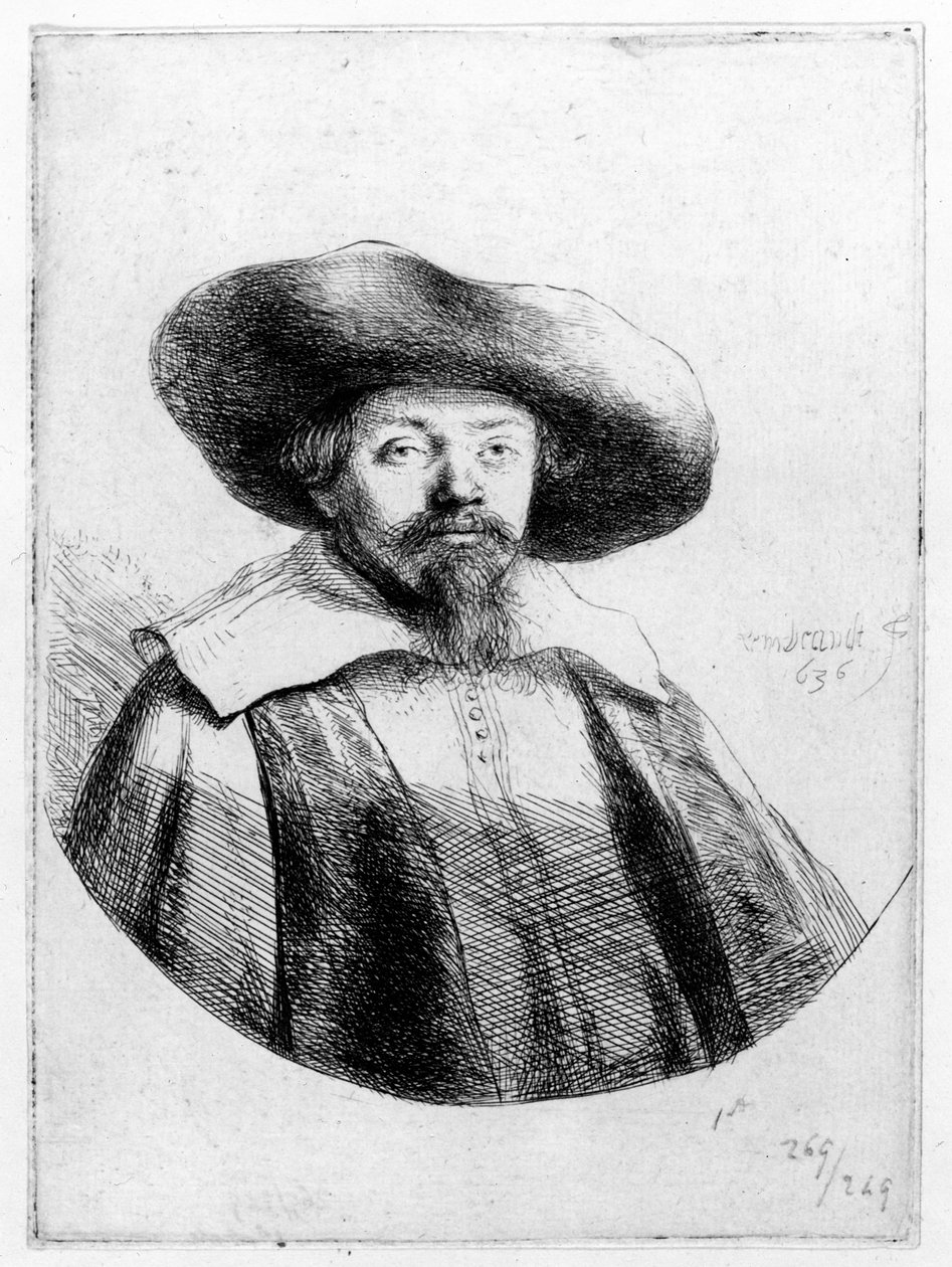 Samuel Manasses Ben Izrael, 1636 autorstwa Rembrandt van Rijn