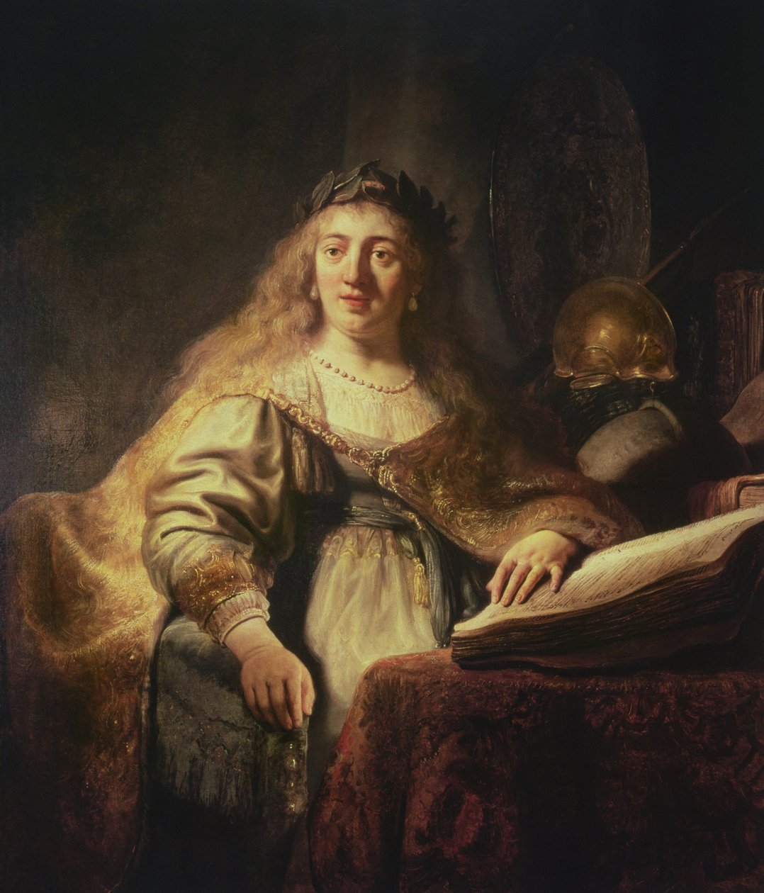 Saskia jako Minerwa autorstwa Rembrandt van Rijn