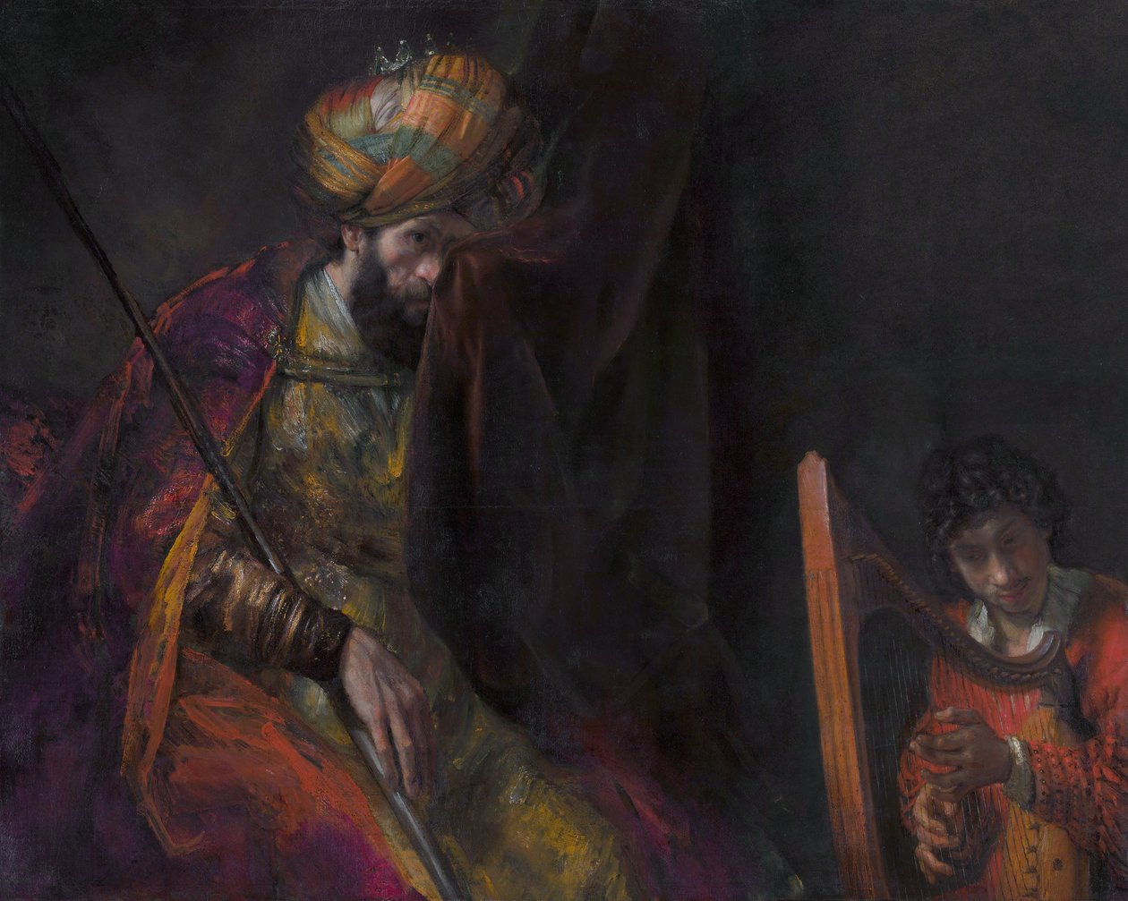 Saul i Dawid autorstwa Rembrandt van Rijn