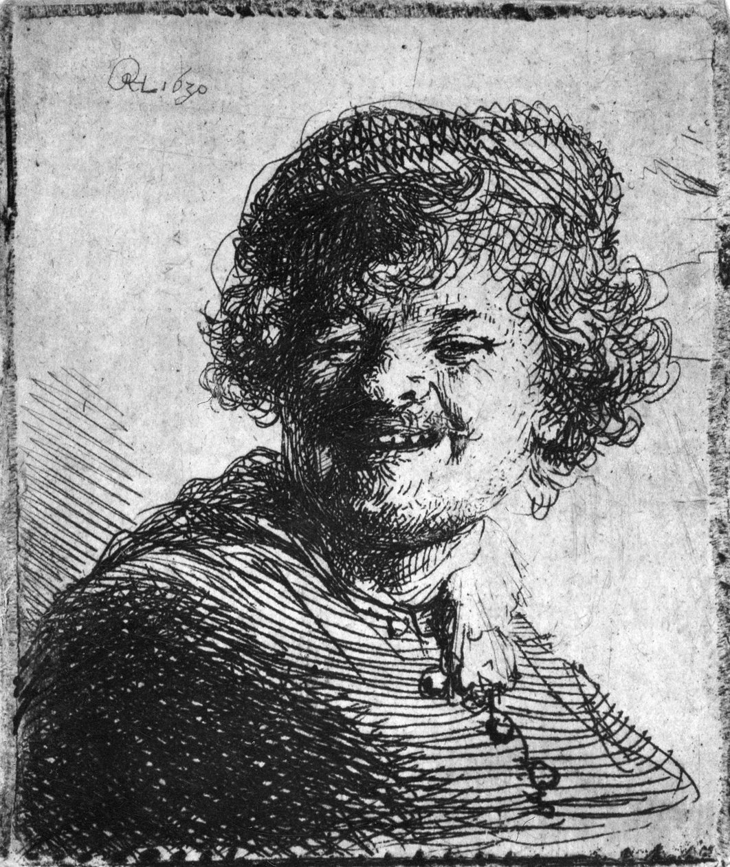 Autoportret, 1630 autorstwa Rembrandt van Rijn