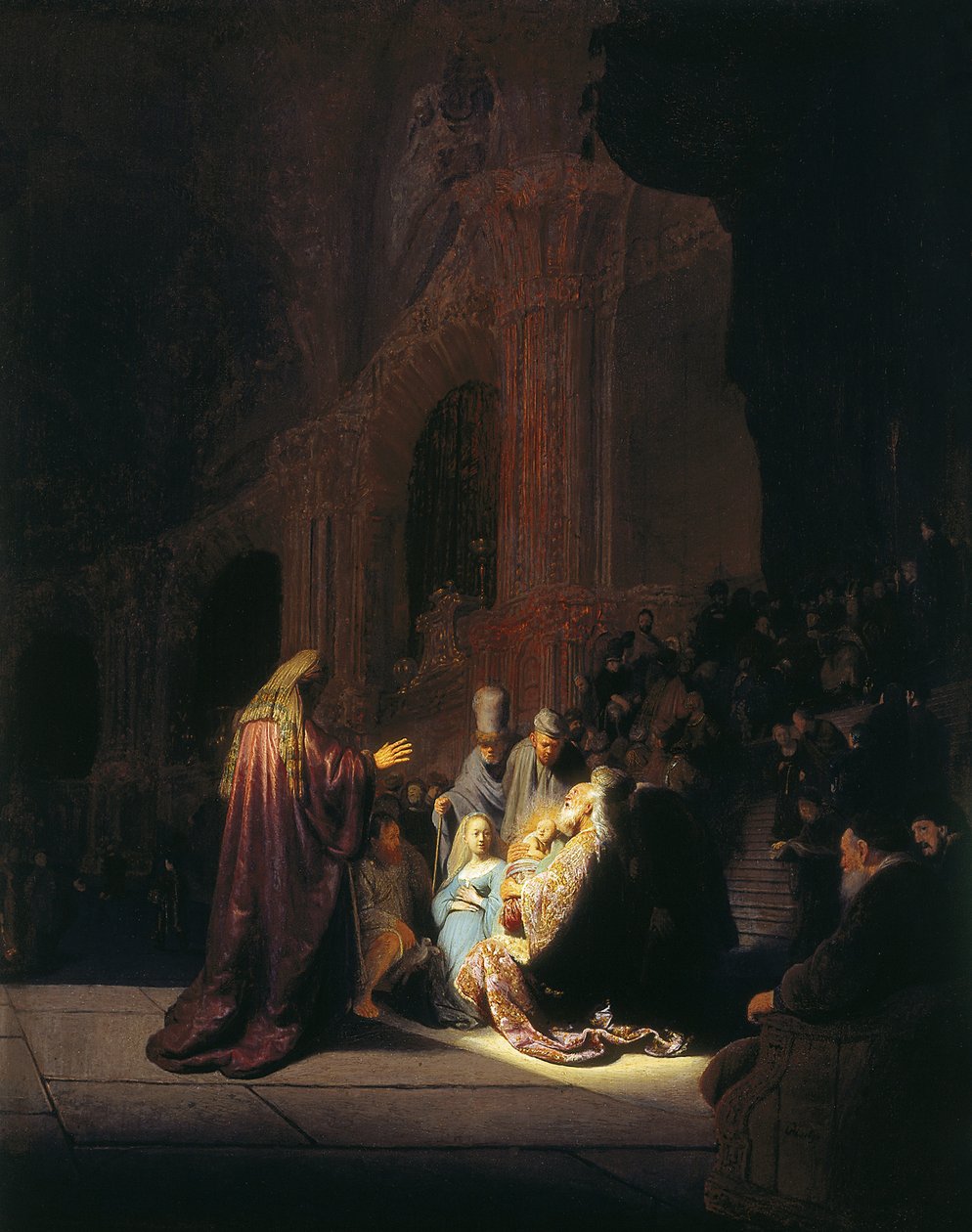 Pieśń uwielbienia Symeona autorstwa Rembrandt van Rijn