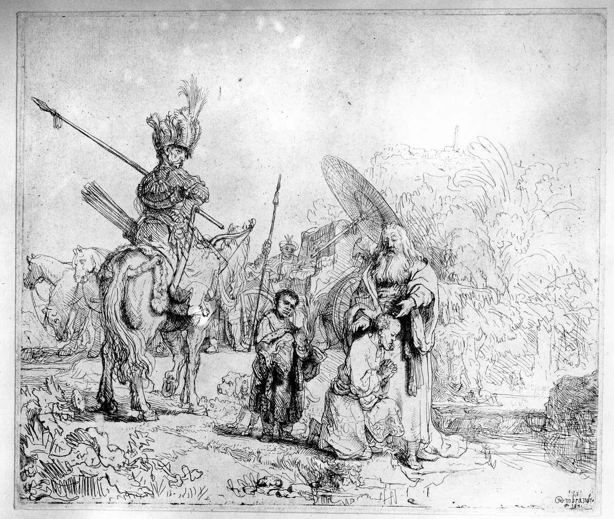 Chrzest eunucha, 1641 autorstwa Rembrandt van Rijn