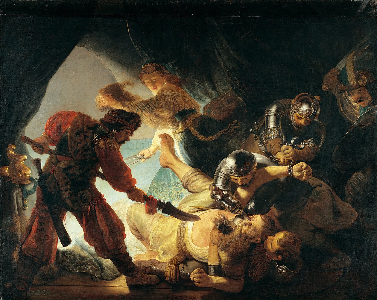 Oślepienie Samsona autorstwa Rembrandt van Rijn