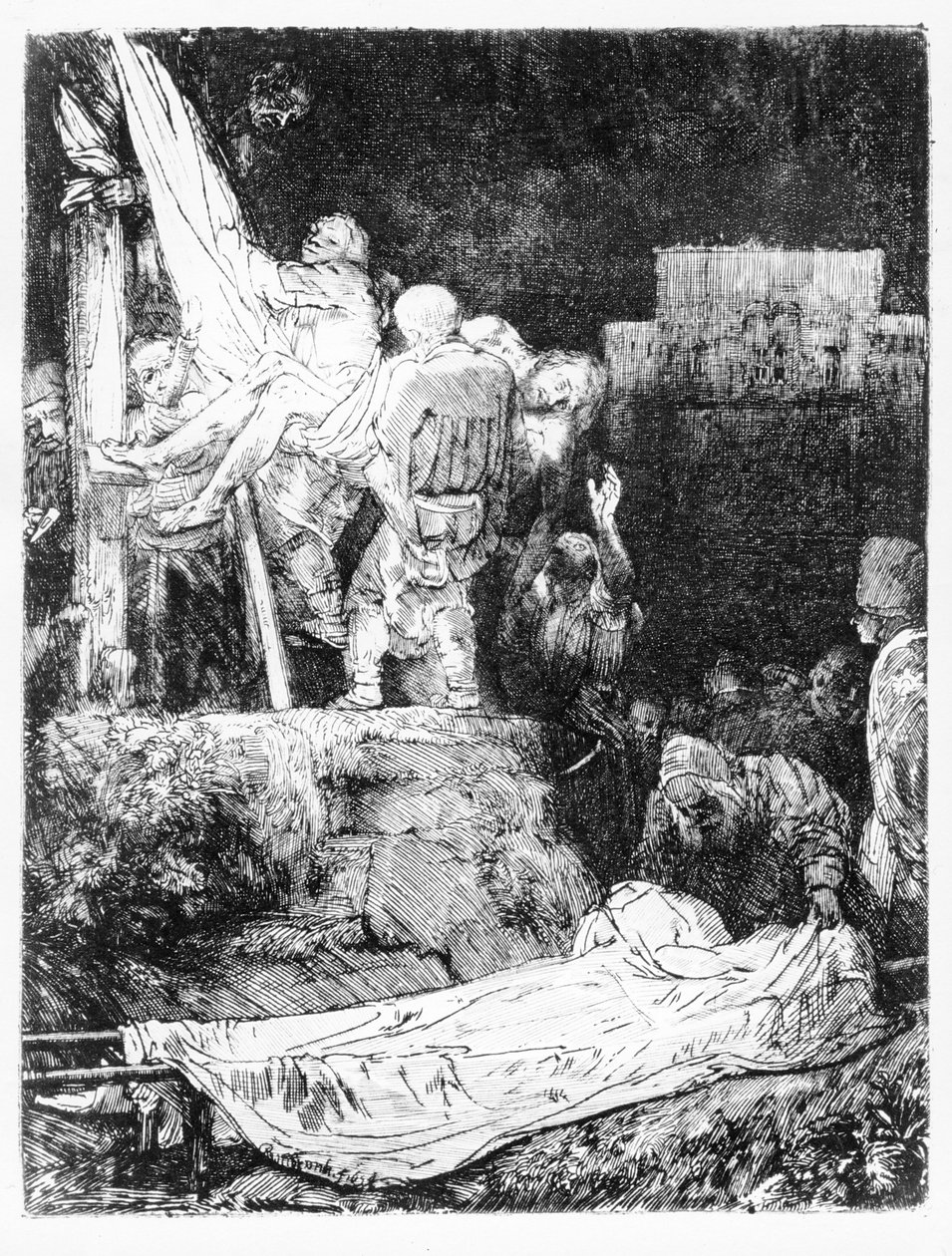 Zdjęcie z krzyża, 1654 autorstwa Rembrandt van Rijn