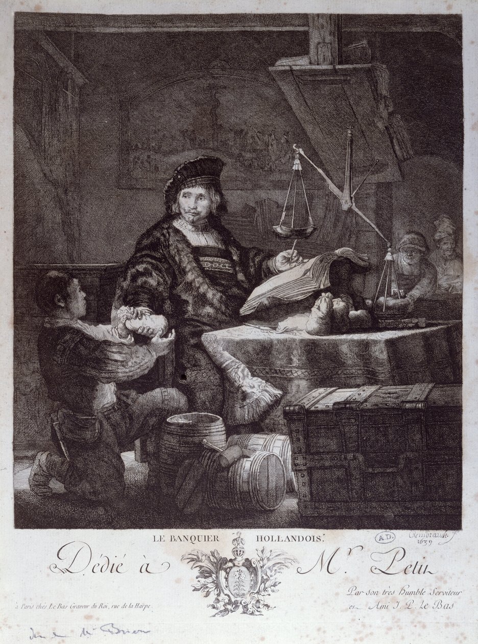Holenderski bankier, 1639 autorstwa Rembrandt van Rijn