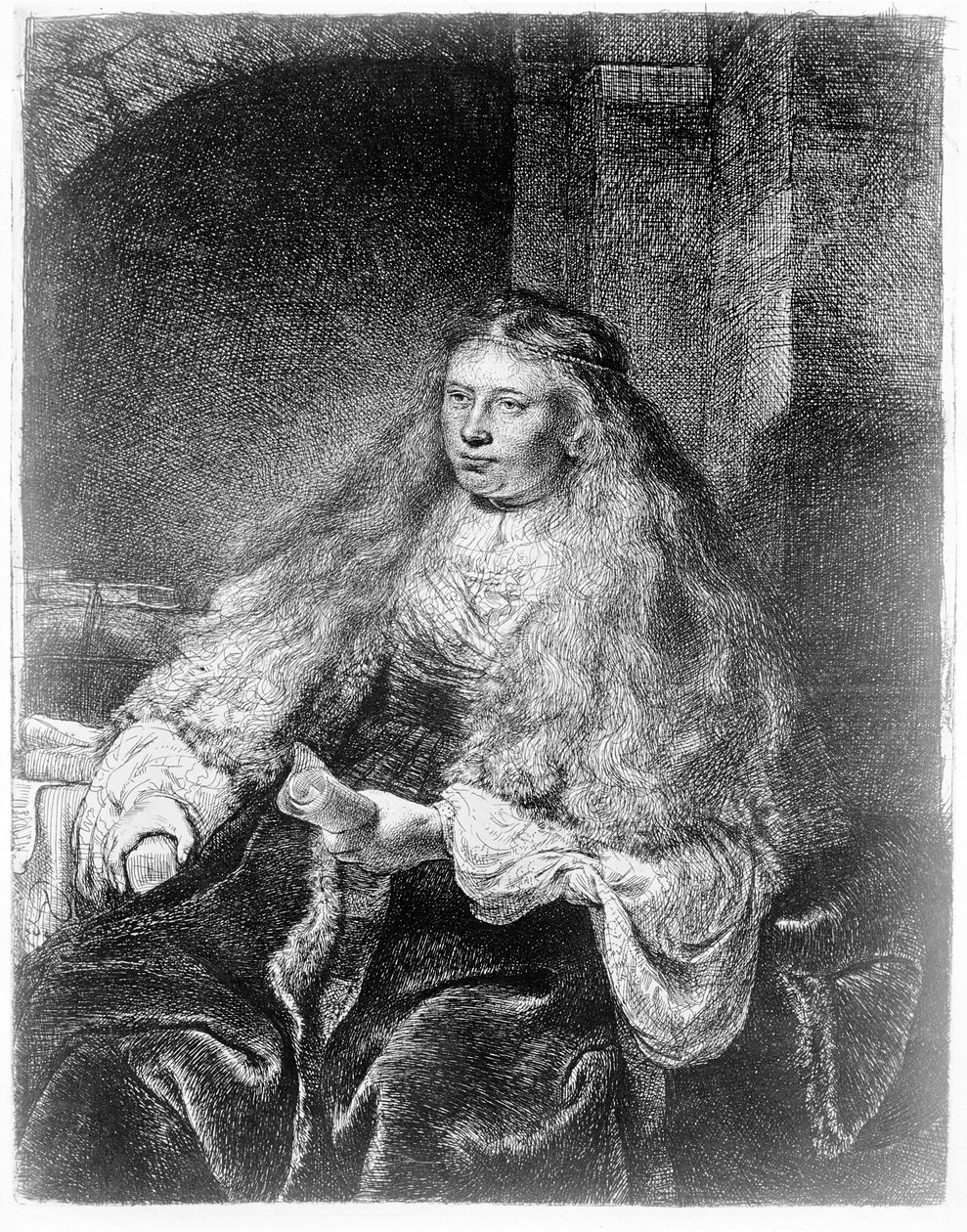Wielka żydowska oblubienica, 1635 autorstwa Rembrandt van Rijn