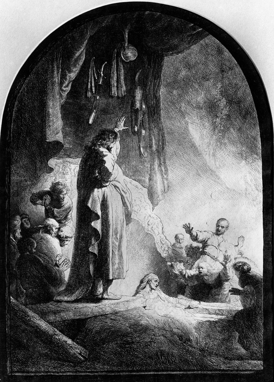 Wielkie Wskrzeszenie Łazarza autorstwa Rembrandt van Rijn