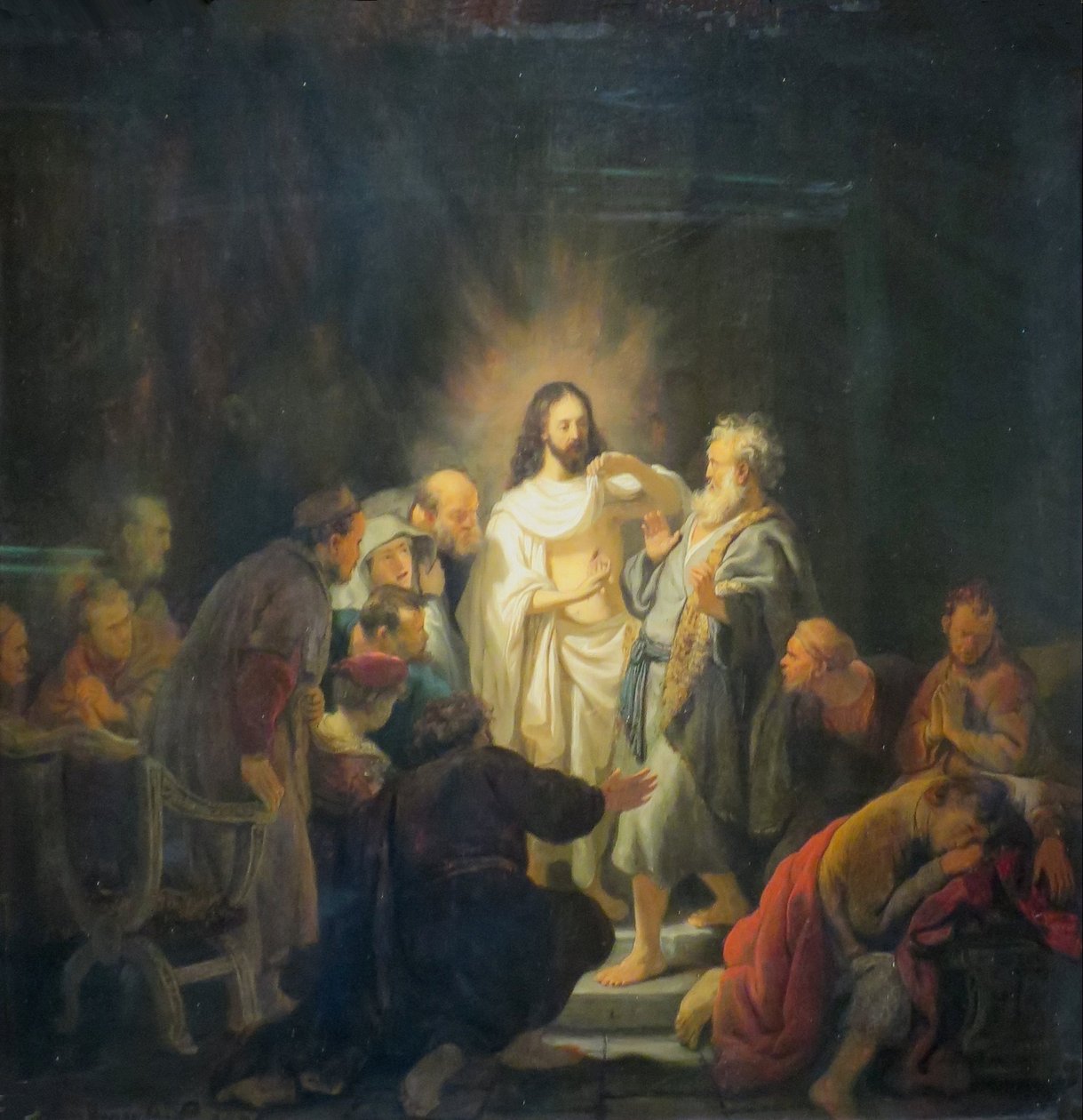 Niedowierzanie św. Tomasza autorstwa Rembrandt van Rijn