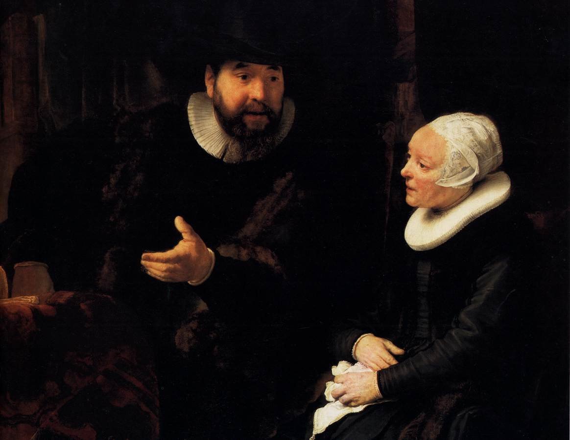 Menonicki minister Cornelis Claesz autorstwa Rembrandt van Rijn