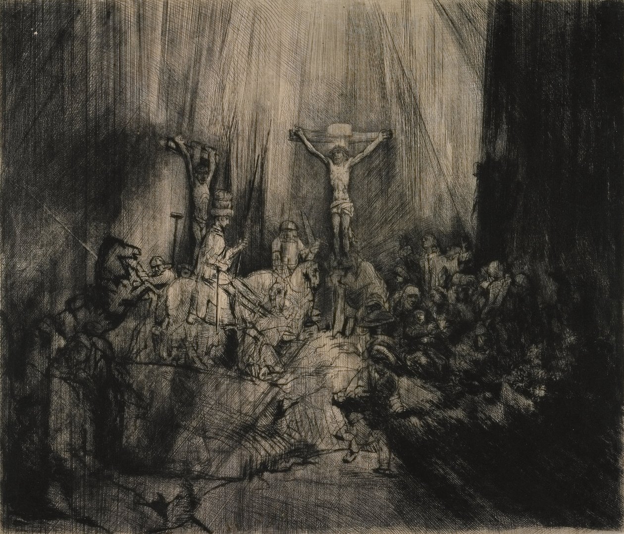Trzy Krzyże autorstwa Rembrandt van Rijn