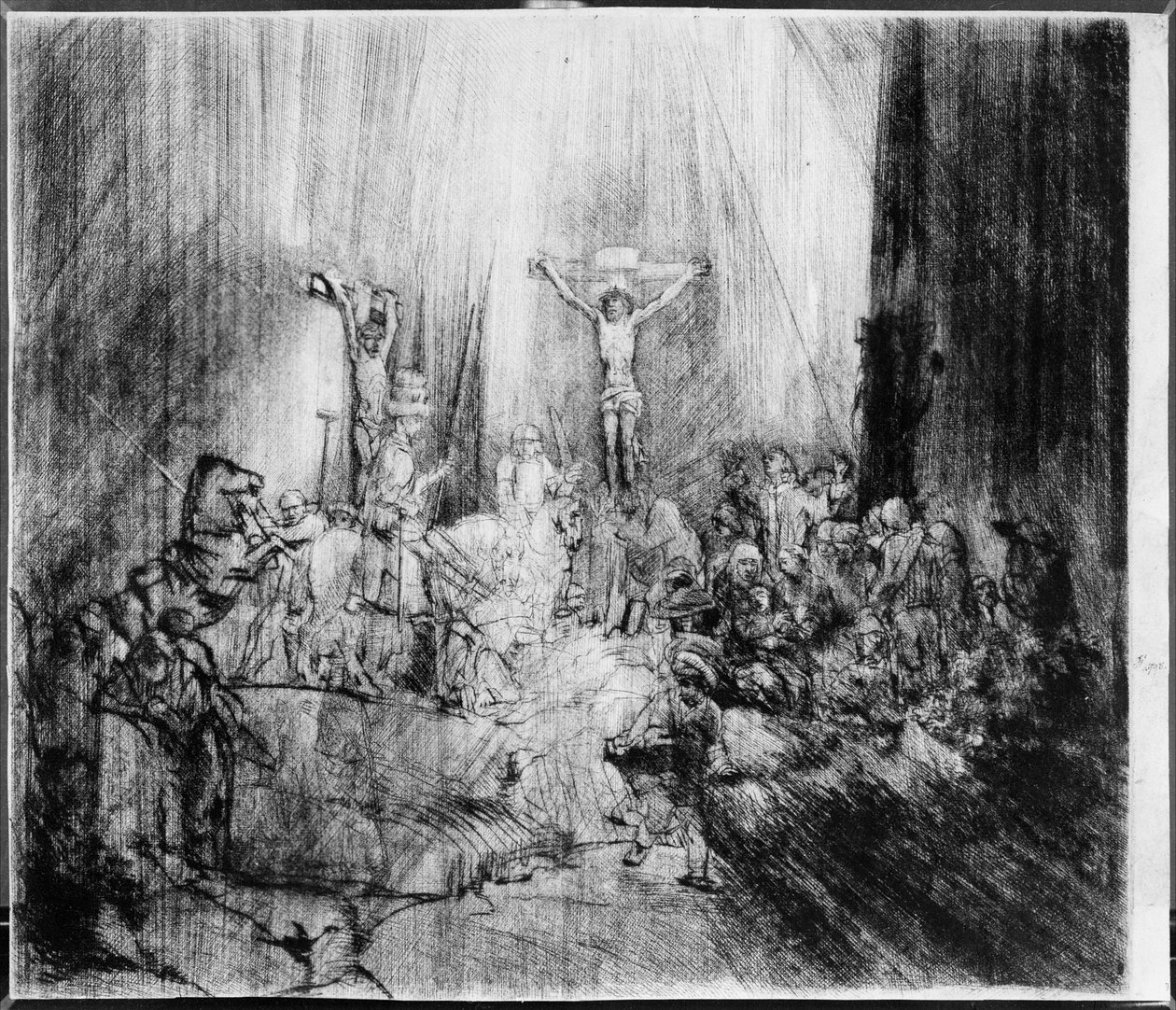 Trzy krzyże, 1653 autorstwa Rembrandt van Rijn