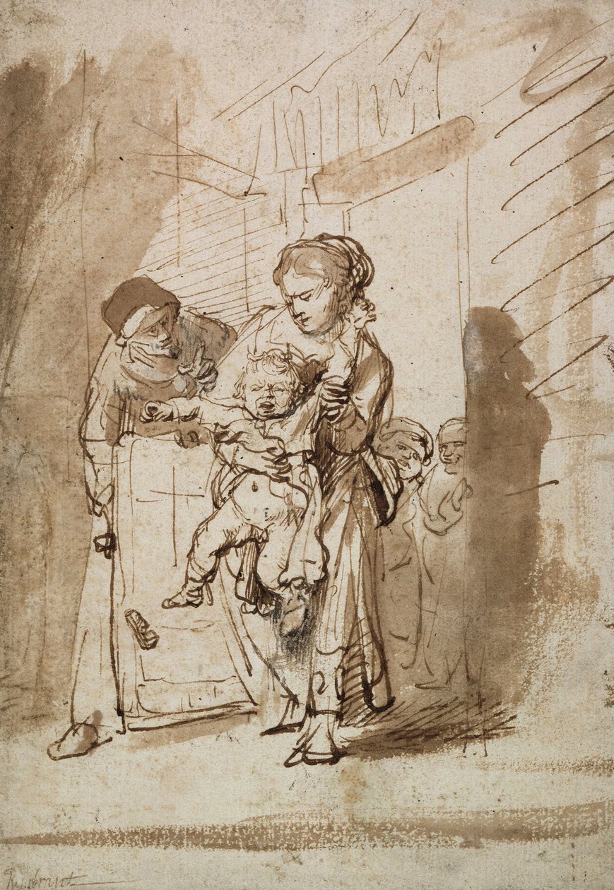 Niesforne dziecko autorstwa Rembrandt van Rijn