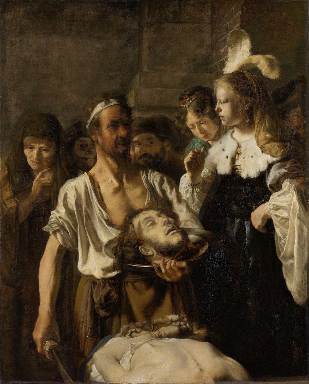 Ścięcie Jana Chrzciciela autorstwa Rembrandt van Rijn