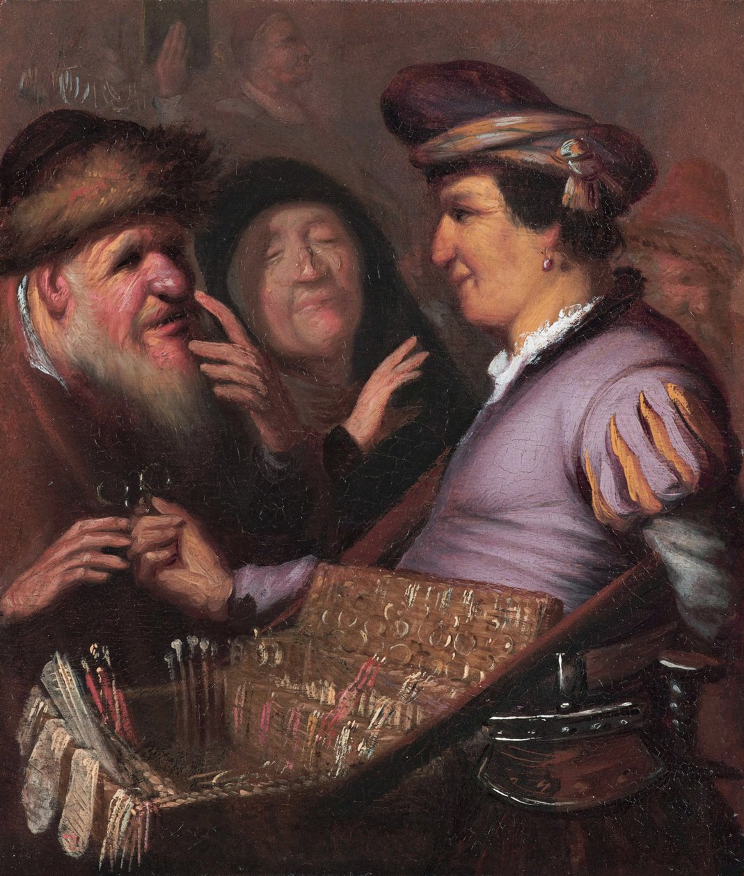 Spektakl-handlarz autorstwa Rembrandt van Rijn