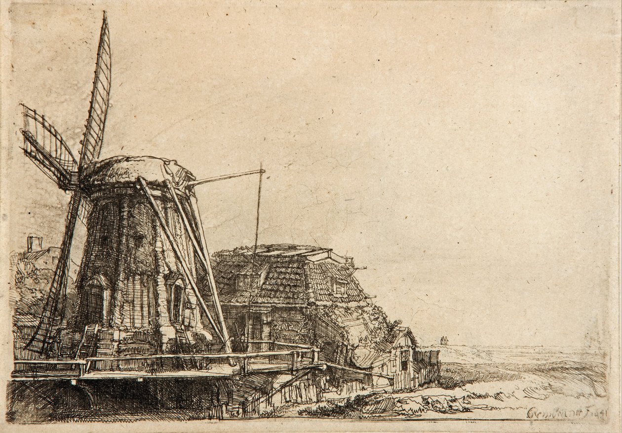 Wiatrak autorstwa Rembrandt van Rijn