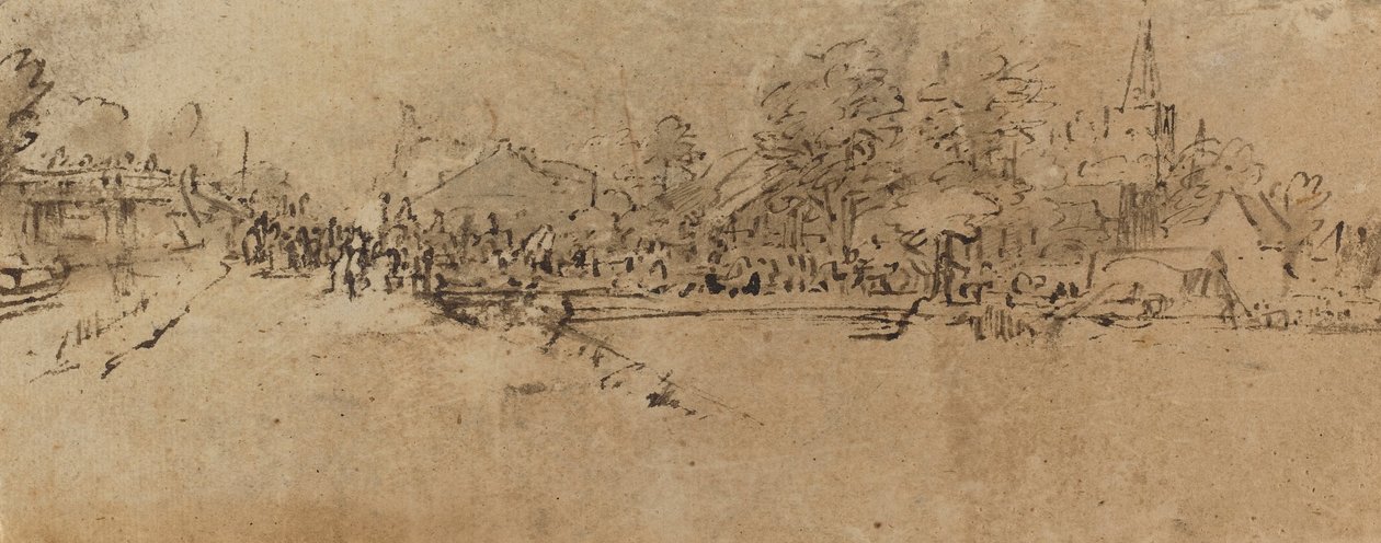 Widok na Diemen autorstwa Rembrandt van Rijn