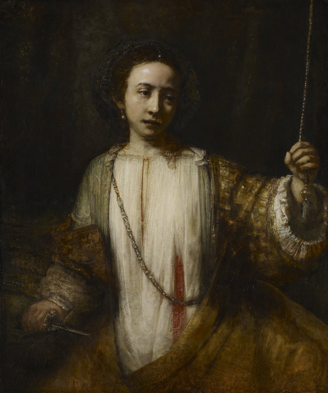 Lukrecja autorstwa Rembrandt van Rijn