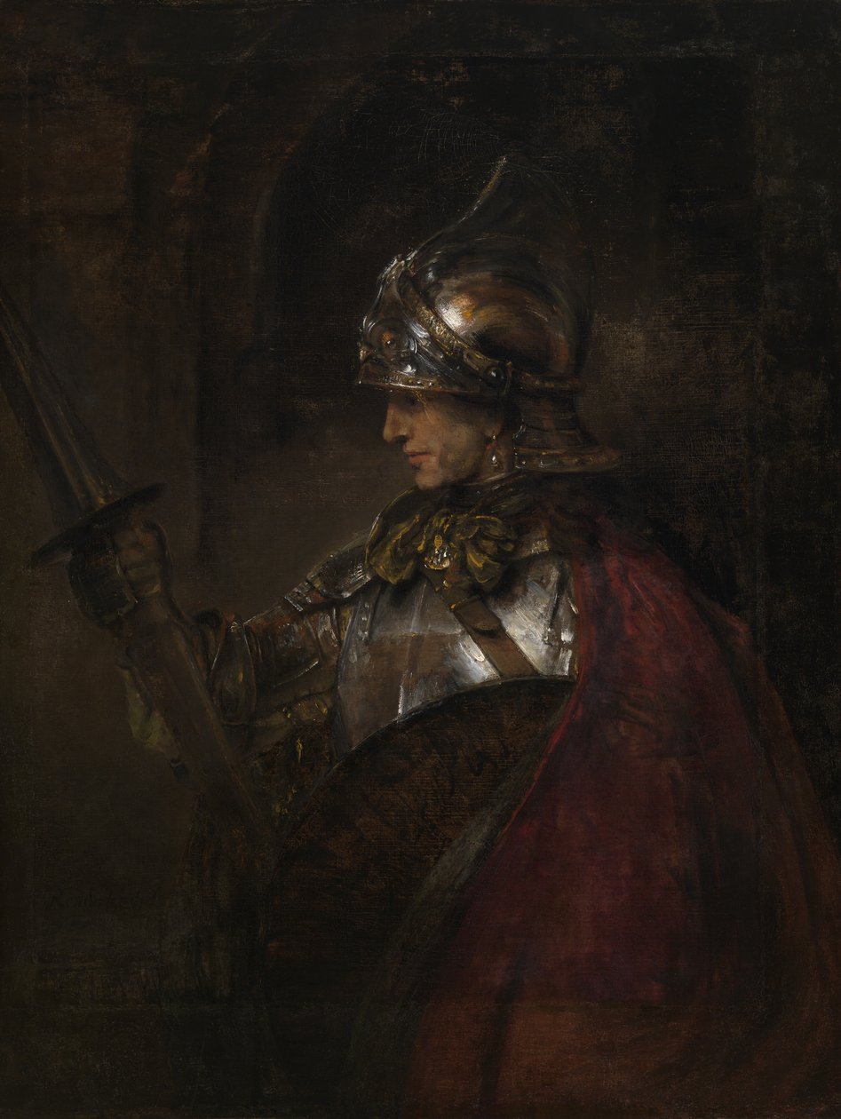 Człowiek w zbroi autorstwa Rembrandt Harmensz. van Rijn