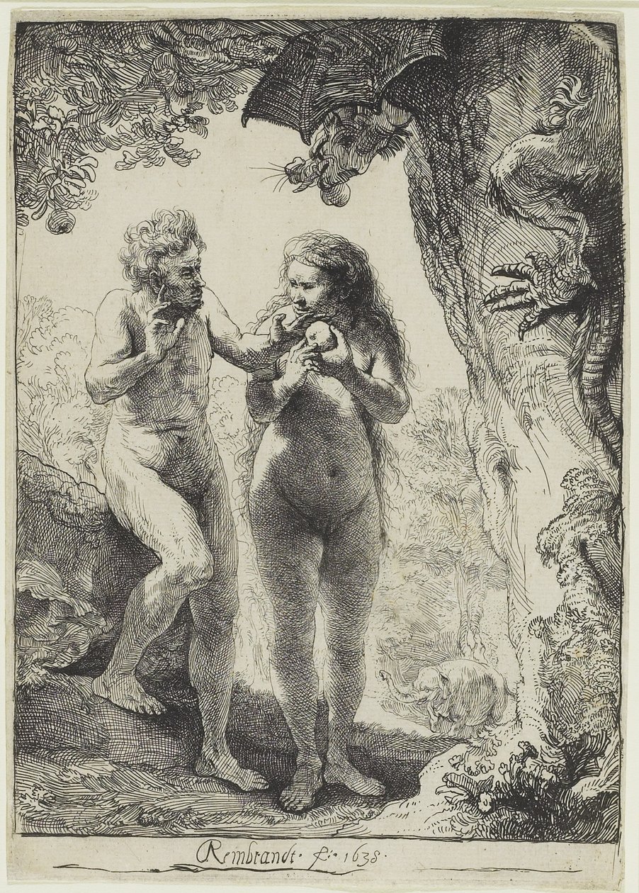Adam i Ewa autorstwa Rembrandt van Rijn