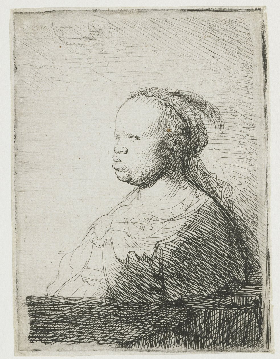 Afrykańska kobieta, 1628-1632 autorstwa Rembrandt van Rijn