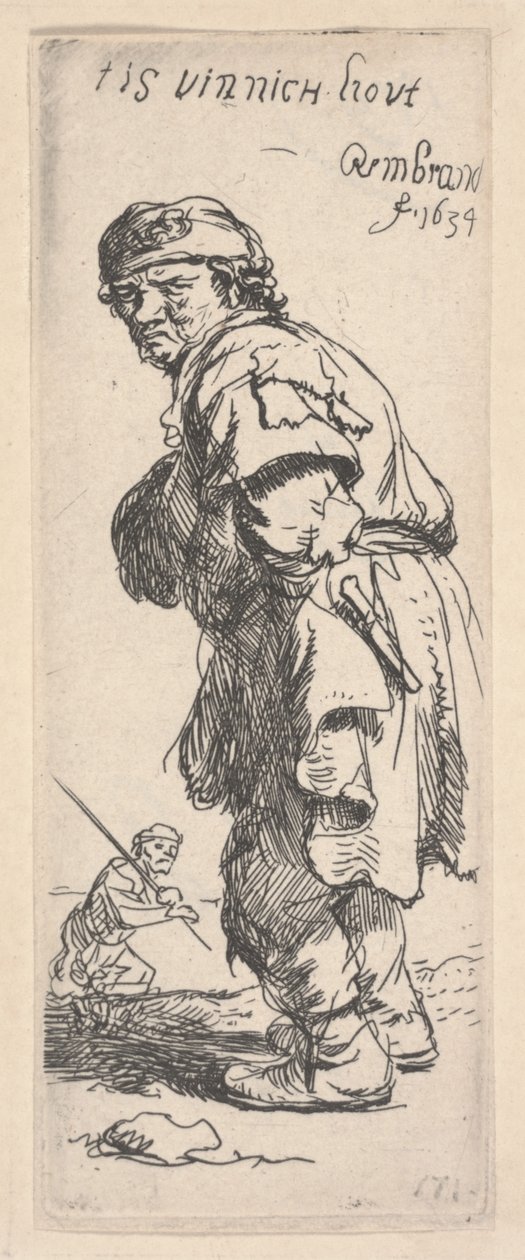 Mówiący żebrak autorstwa Rembrandt van Rijn