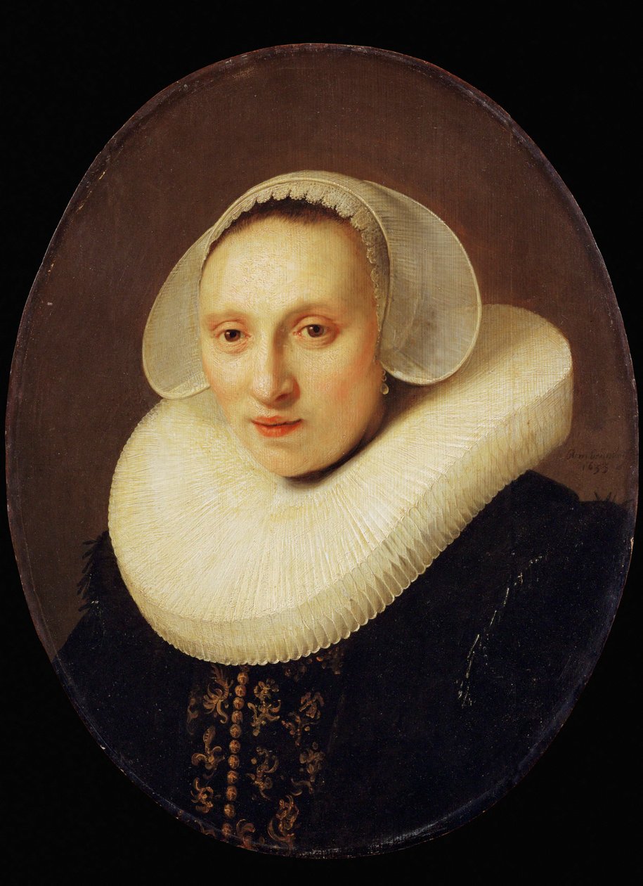 Cornelia, Pronck, żona Alberta Cuypera, marchanda, w wieku 33 ... autorstwa Rembrandt Harmensz. van Rijn