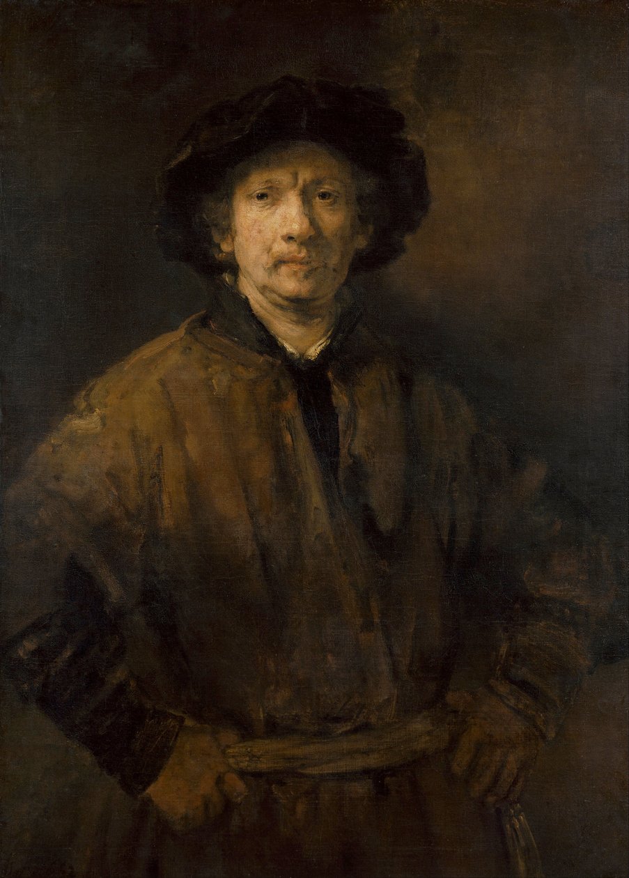 „Wielki autoportret” (duży autoportret) Peinture de Rembrandt van Rhijn (1606-1669) 1652 Muzeum Historii Sztuki, Vienne autorstwa Rembrandt van Rijn