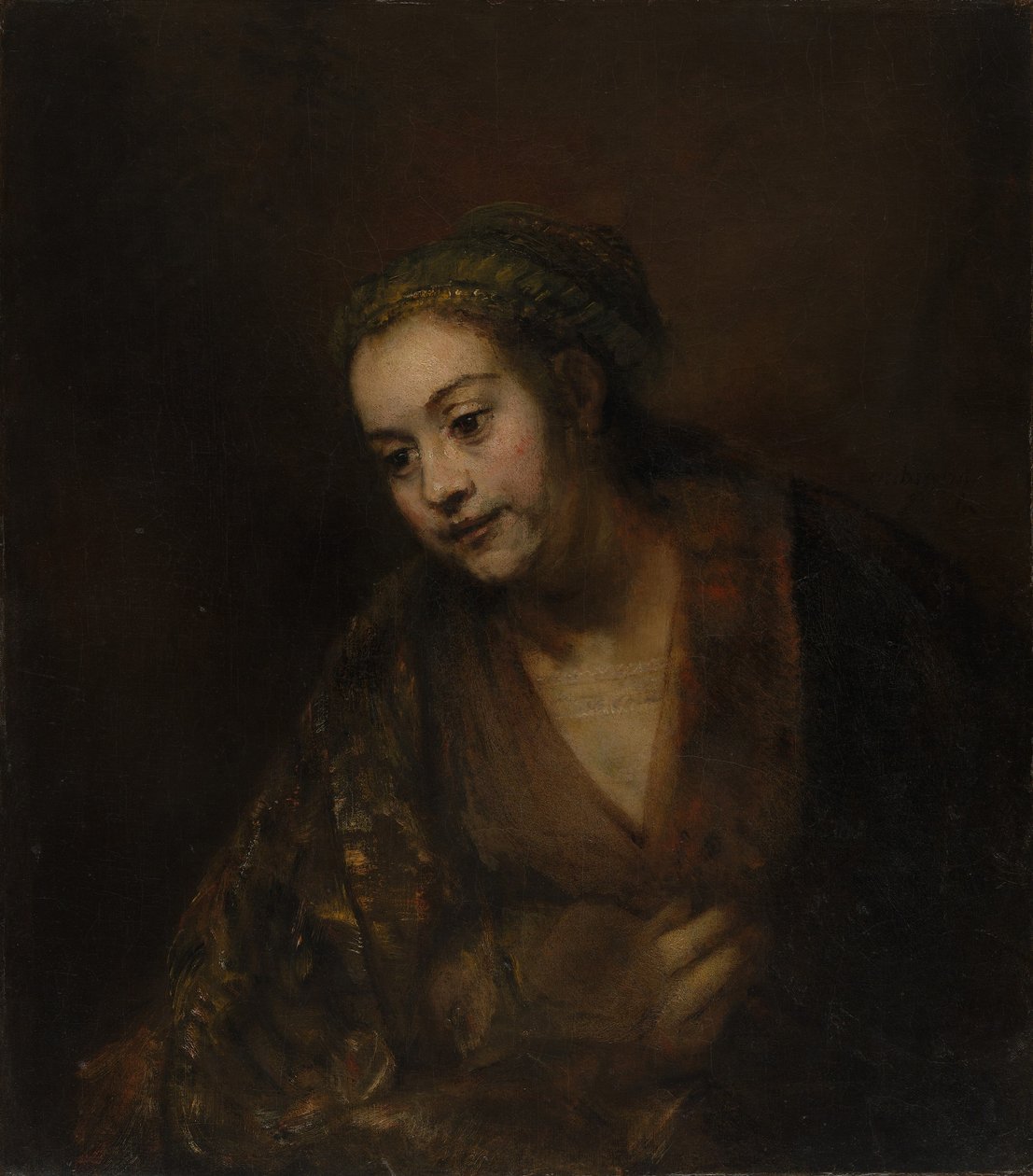 Hendrickje Stoffels, ok. 1650 (olej na płótnie) autorstwa Rembrandt van Rijn