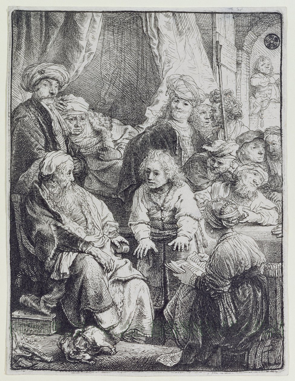 Joseph opowiada swoje sny (akwaforta) autorstwa Rembrandt van Rijn