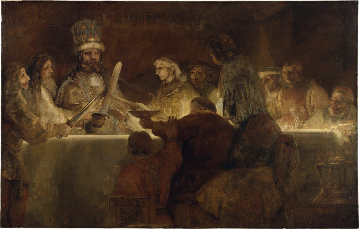 La revolte de Claude Civilis (Claudius Civilis, Gaius Julius Civilis autorstwa Rembrandt van Rijn