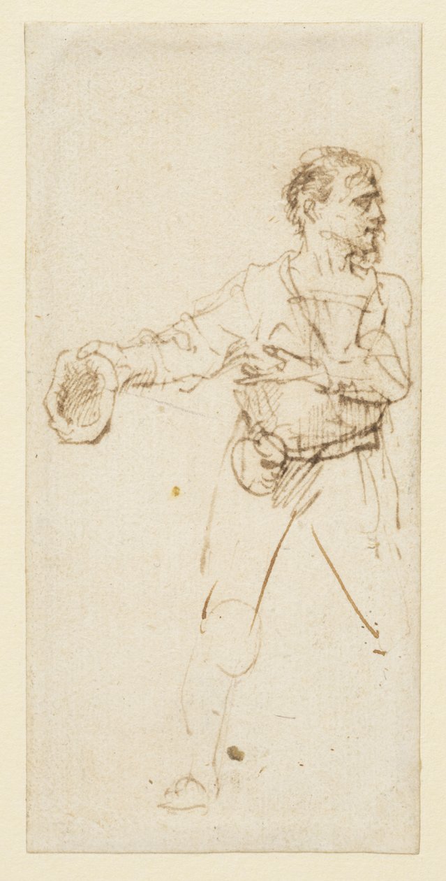 Człowiek stojący, ok.1634 autorstwa Rembrandt van Rijn