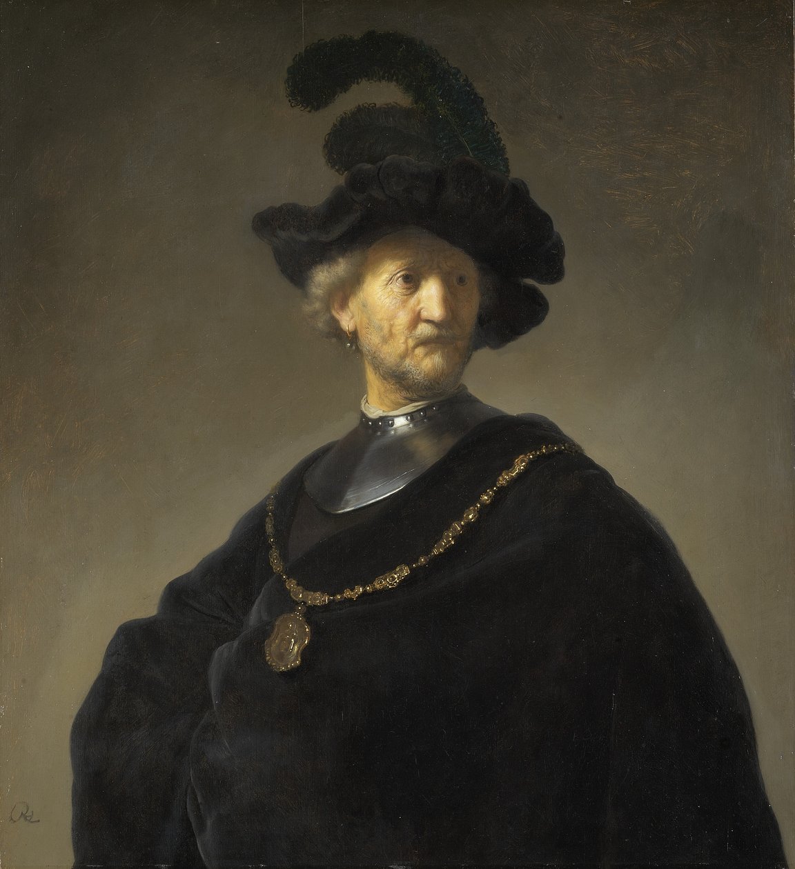 Stary człowiek ze złotym łańcuchem autorstwa Rembrandt van Rijn