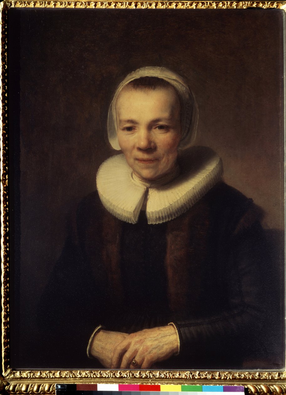 Portret de Baartje Martens Doomer (Portret Baartje Martens-Doomer). Peinture de Harmenszoon van Rijn to Rembrandt (1606-1669) autorstwa Rembrandt Harmensz. van Rijn