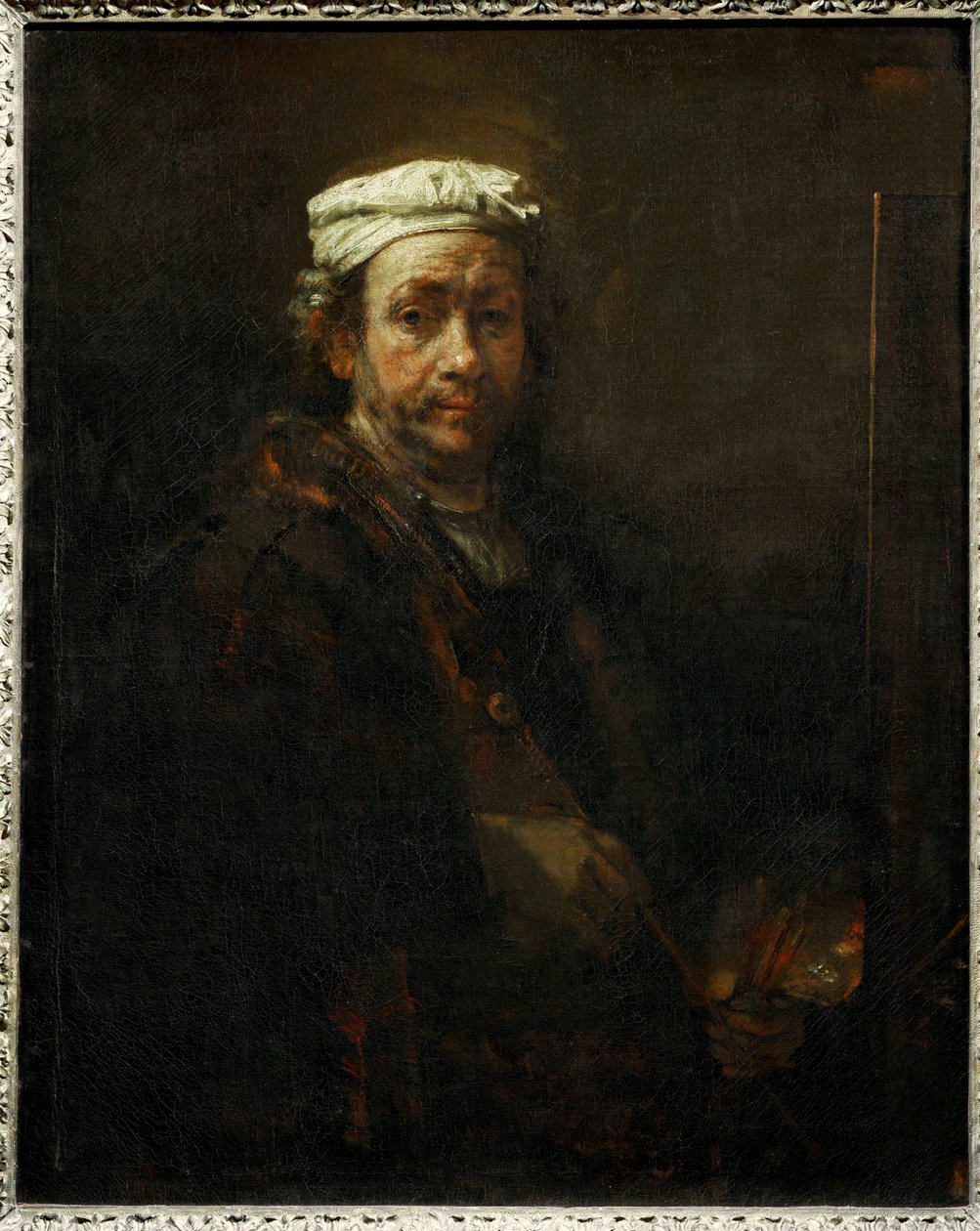 Portret artysty przy sztalugach ... autorstwa Rembrandt Harmensz. van Rijn